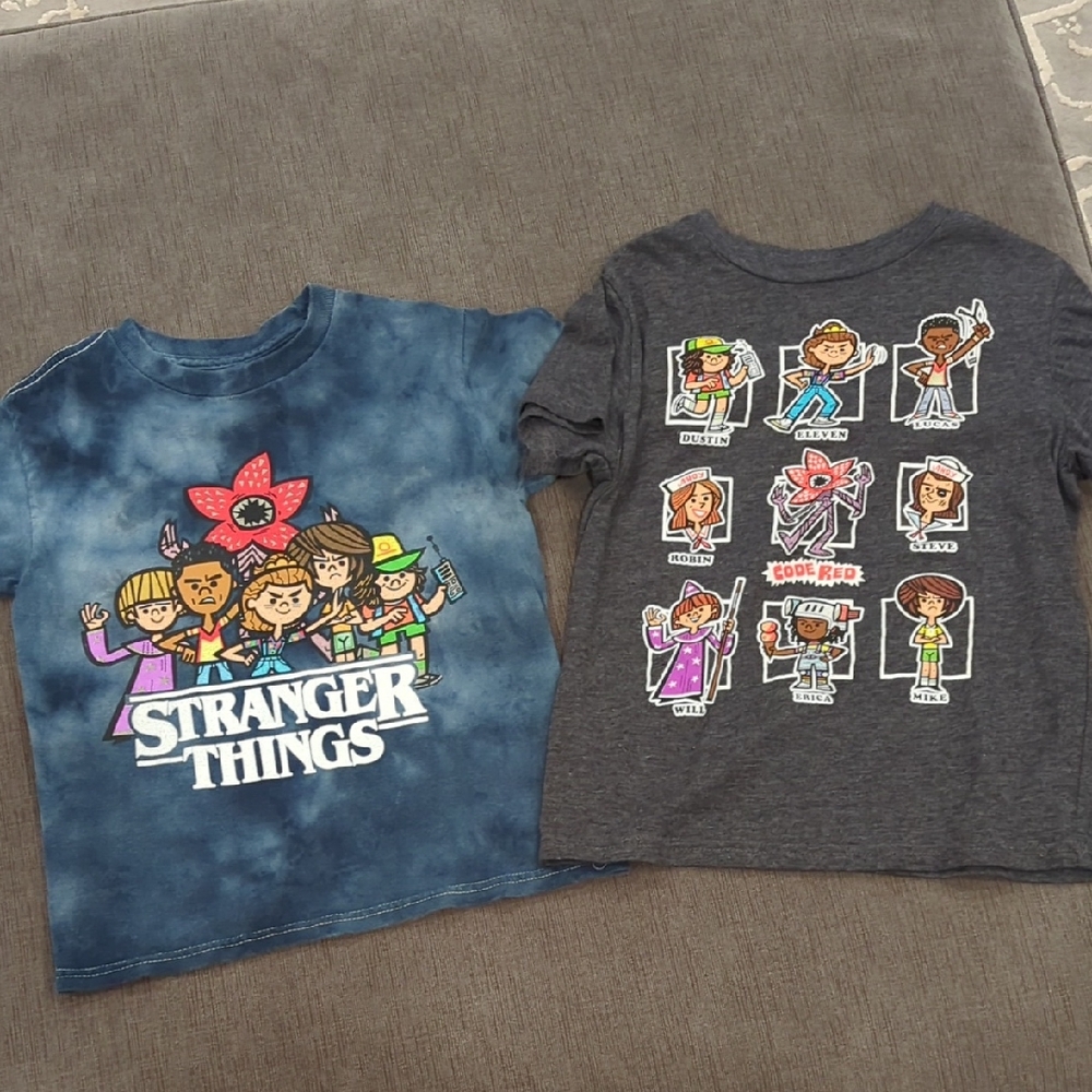 Kids Graphic T-Shirts - Blue and Gray